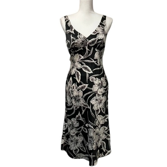 Vintage Betsey Johnson Dress Womens Small Silk Floral 90s Whimsigoth Romantic - Picture 4 of 12